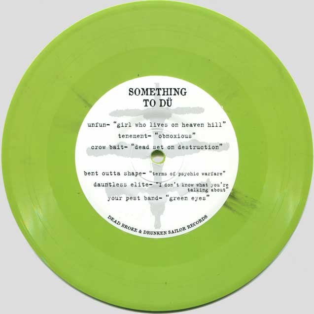 Something To Dü 7" EP A-side (green vinyl)