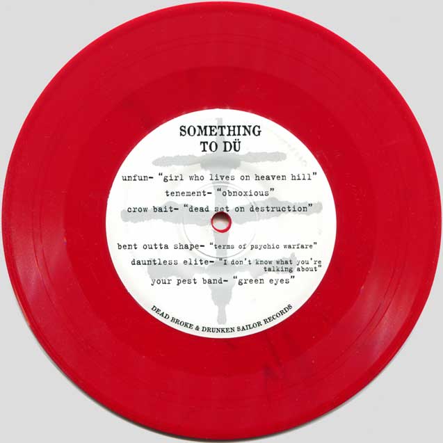 Something To Dü 7" EP A-side (red vinyl)