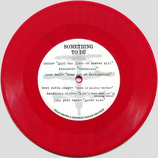 Something To Dü 7" EP A-side (red vinyl)
