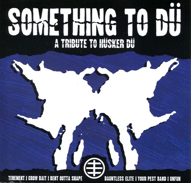 Something To Dü 7" EP sleeve front (black vinyl, blue vinyl)