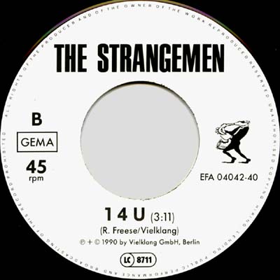 7" b-side label