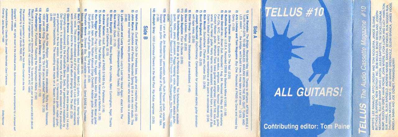 Tellus #10 cassette inlay unfolded