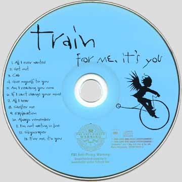 Train — For Me, It's You CD artwork