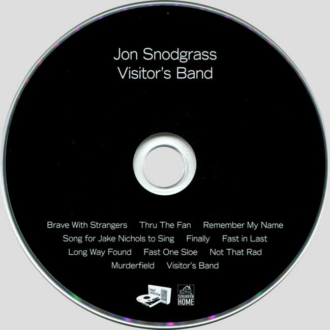 Jon Snodgrass — Visitor's Band CD disc artwork