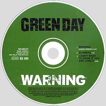 Warning CD artwork