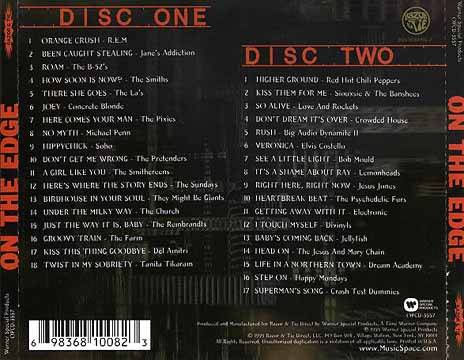 On The Edge 2xCD back