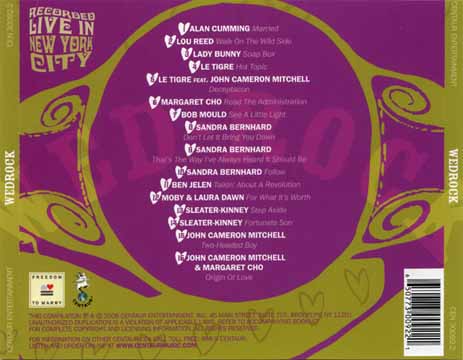 Wed-Rock CD back