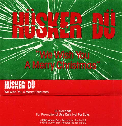 Hüsker Dü — We Wish You A Merry Christmas promo cassette inlay