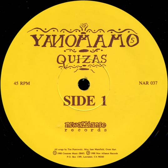 Quizas EP side 1 label