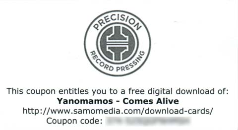 Comes Alive! LP download card