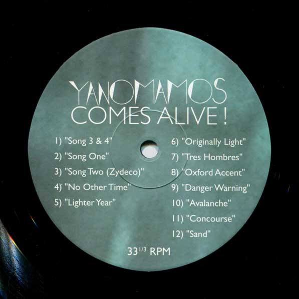 Comes Alive! LP side 1 label