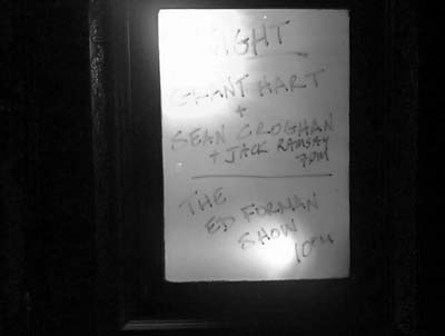 Band lineup and set times, Dante's, Portland OR, 17 Nov 2009