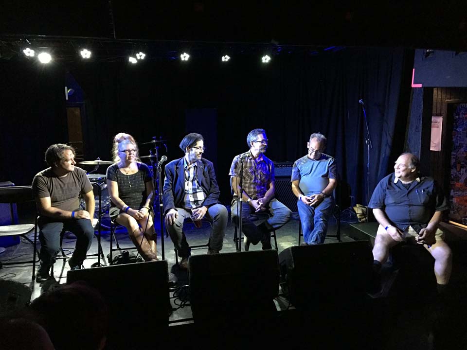 post-gig panel discussion @ 7th St Entry, Minneapolis MN, 15 Aug 2016