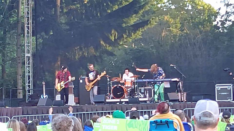 Greg Norton (guest with Posies) @ Woodland Park Zoo, Seattle WA, 18 Jul 2021