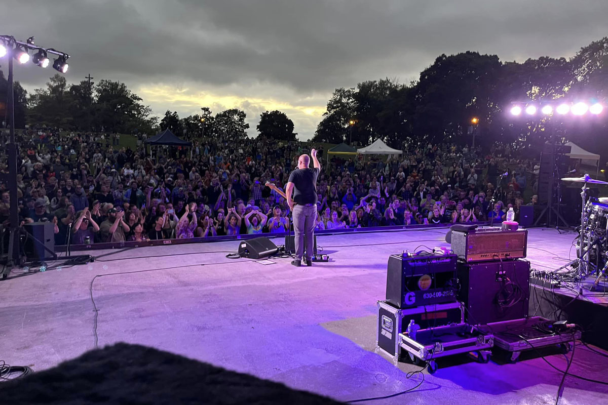 Bob Mould Band @ WMSE Backyard BBQ, Humboldt Park, Milwaukee WI, 26 Aug 2023