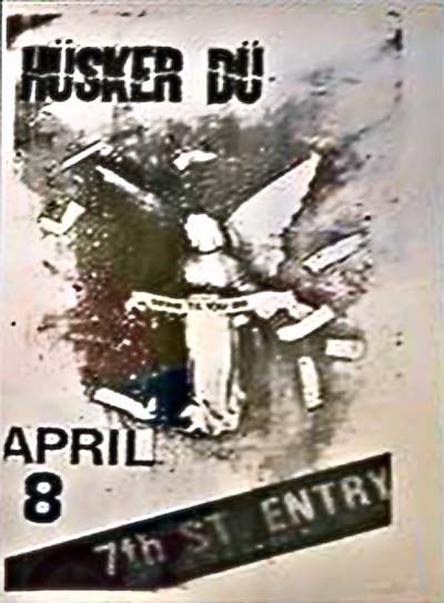 Hüsker Dü flyer, 10 Jan 1981