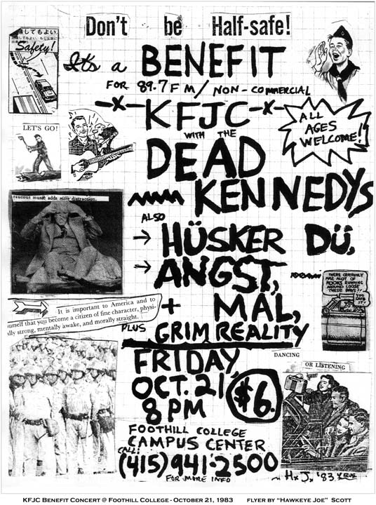 Hüsker Dü flyer, 21 Oct 1983