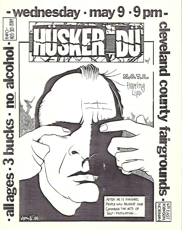 Hüsker Dü Flyer, 08 May 1984