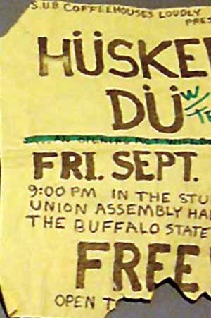 Hüsker Dü 28 Sep 1984 flyer