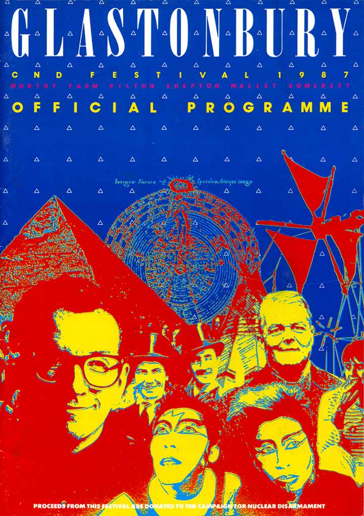 Glastonbury 1987 programme cover
