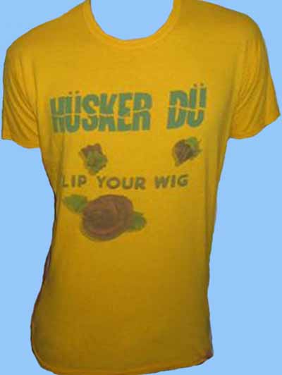 yellow flip your wig tour tee front