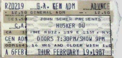 19 Feb 1987 ticket (rescheduled for 26-27 Mar 1987)