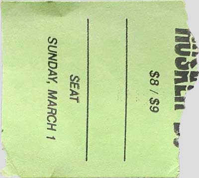 01 Mar 1987 ticket