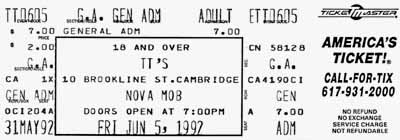 05 Jun 1992 ticket