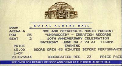 04 Jun 1994 ticket (Bob Mould)