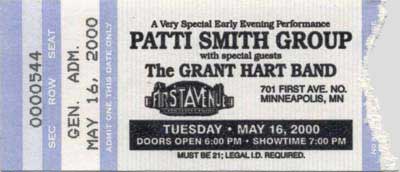 16 May 2000 ticket