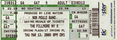 13 Mar 2008 ticket