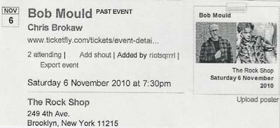 06 Nov 2010 ticket